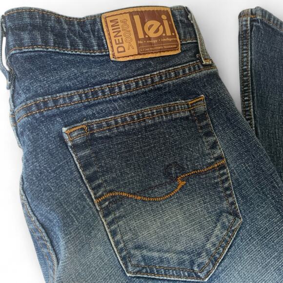 Vintage Y2K L.e.i Women’s Bootcut Jeans-Size 9-Medium Wash - Picture 3 of 14